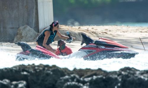 Lauren Silverman enjoys at Jet Ski Rides in Barbados Beach 1