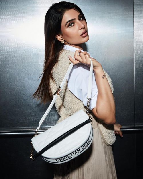 Samantha Ruth Prabhu Photoshoot for Small Dior Vibe Hobo Bag, January 2022