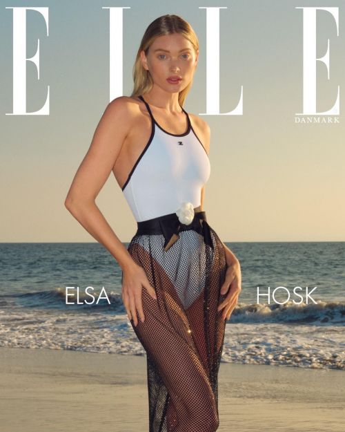 Elsa Hosk Photoshoot for ELLE Magazine Denmark issue, April 2022
