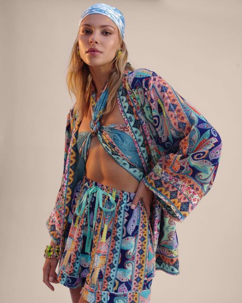 Aga Wojtasik Photoshoot in Robert Graham Latest Collection, May 2022 2