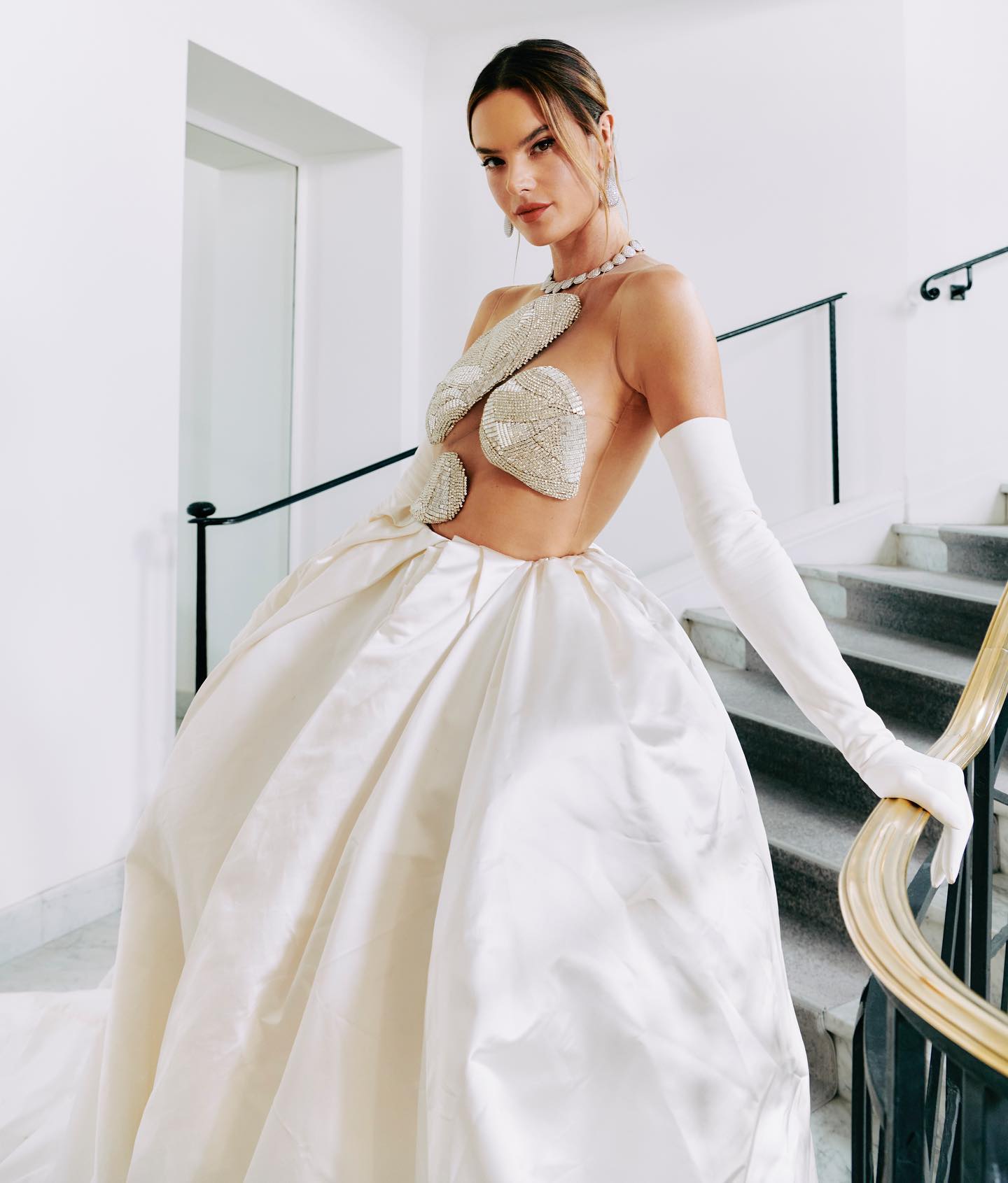 Alessandra Ambrosio Photoshoot before arrives 2022 Cannes Film Festival Day 01, May 2022