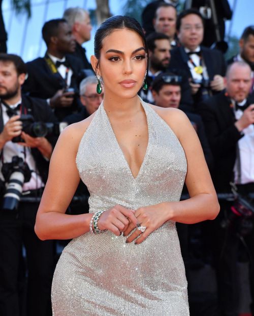 Georgina Rodriguez seen in Split Gown at 75th Cannes Film Festival