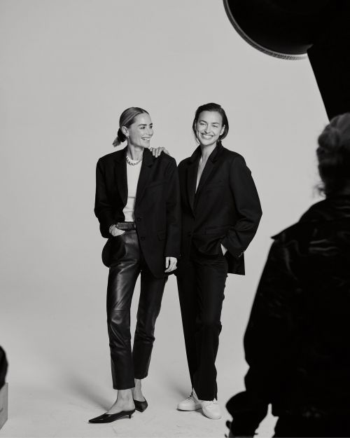 Irina Shayk B&W Photoshoot for ANINE BING Campaign, March 2022 3