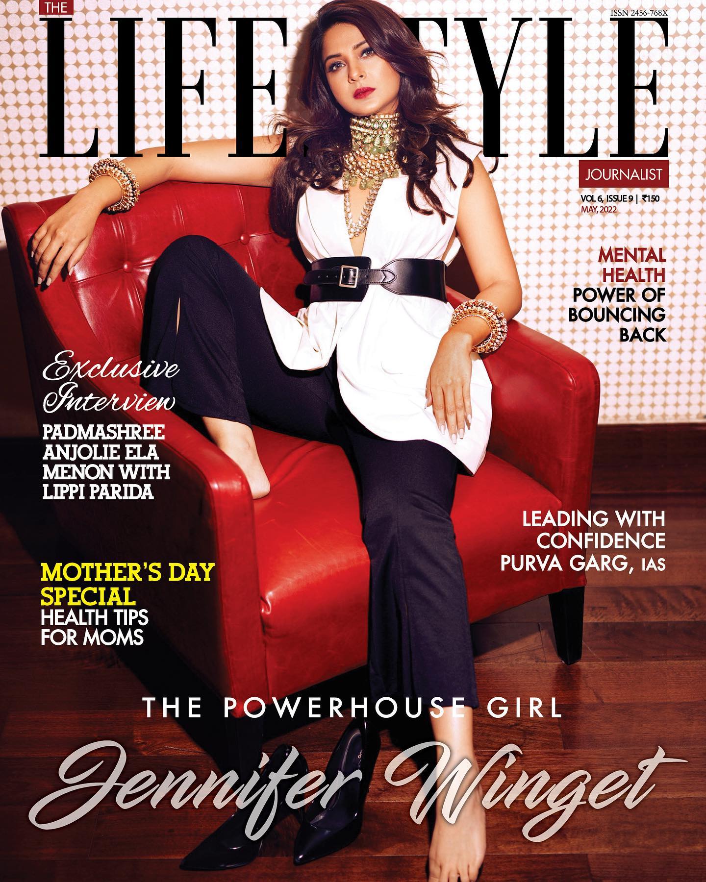 Jennifer Winget Cover Photoshoot for LifeStyle Magazine, May 2022