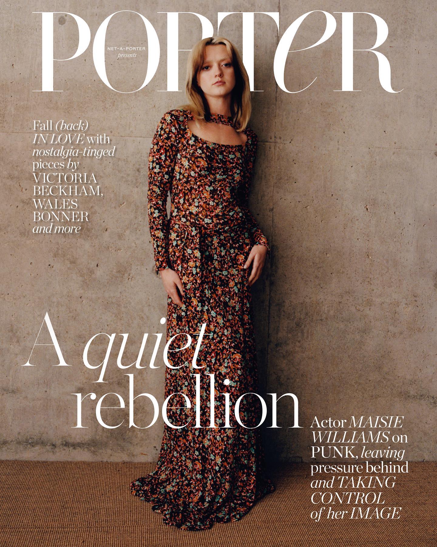 Maisie Williams Photoshoot for Porter Magazine, April 2022