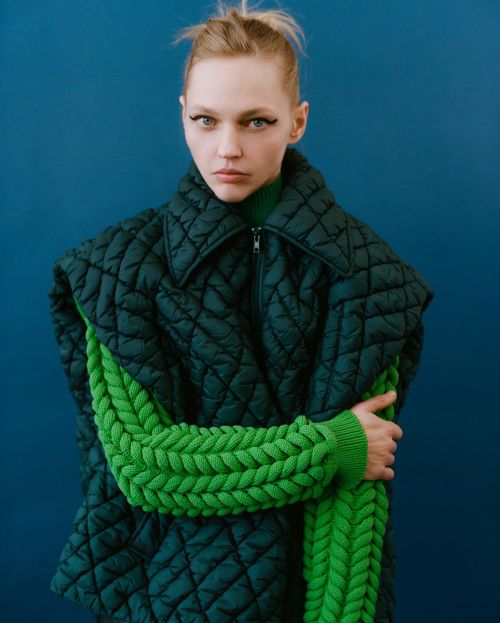 Sasha Pivovarova seen in New Collection of AKNVAS in Photoshoot, Feb 2022 2