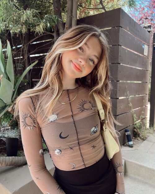 Sicily Rose flashes her legs in Black Shorts in Los Angeles, California, May 2022