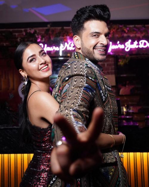 Tejasswi Prakash and Karan Kundrra wear a Outfit Designed by Bharat & Reshma, May 2022 2
