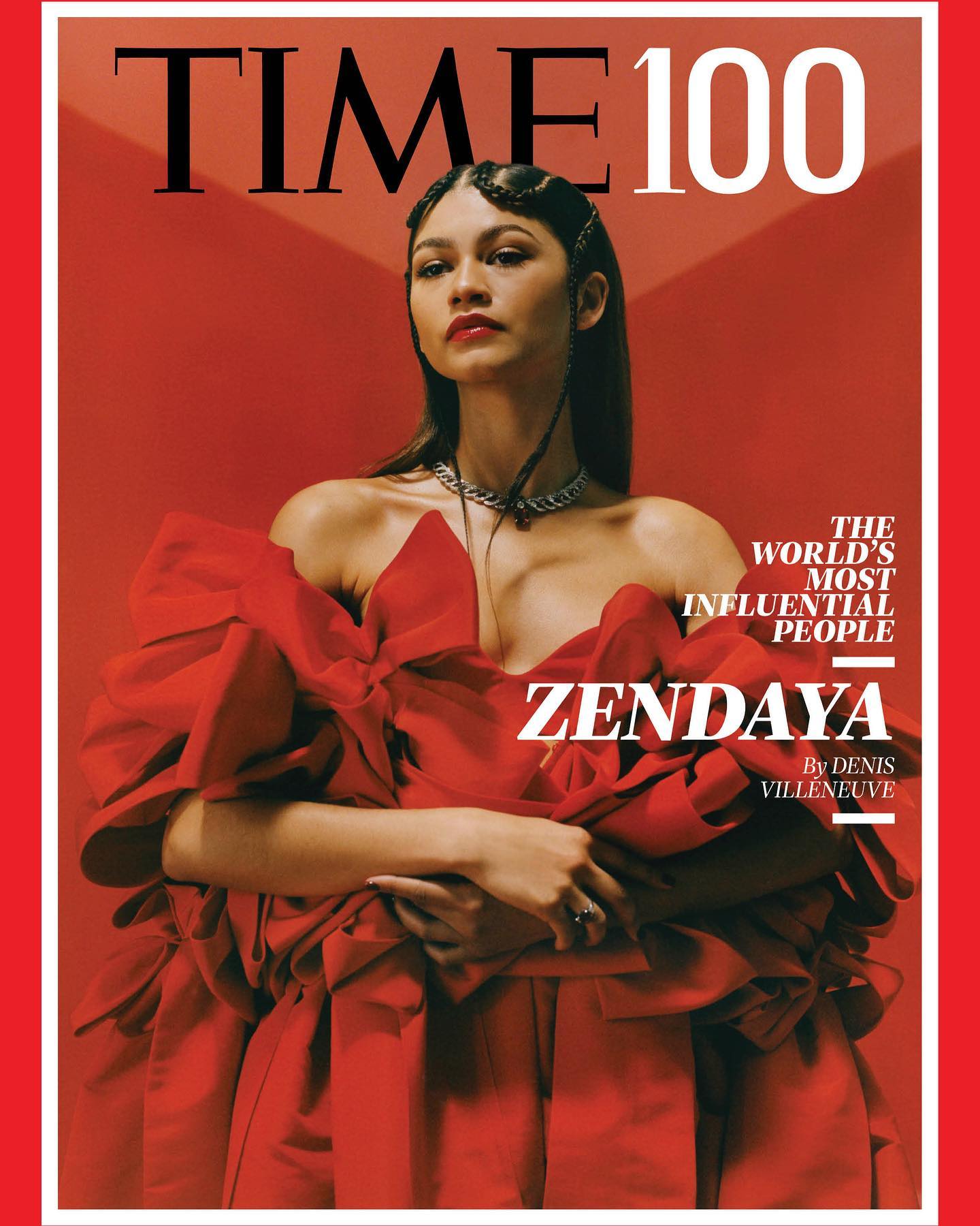 Zendaya in Cover Photoshoot for TIME 100 Magazine, May 2022