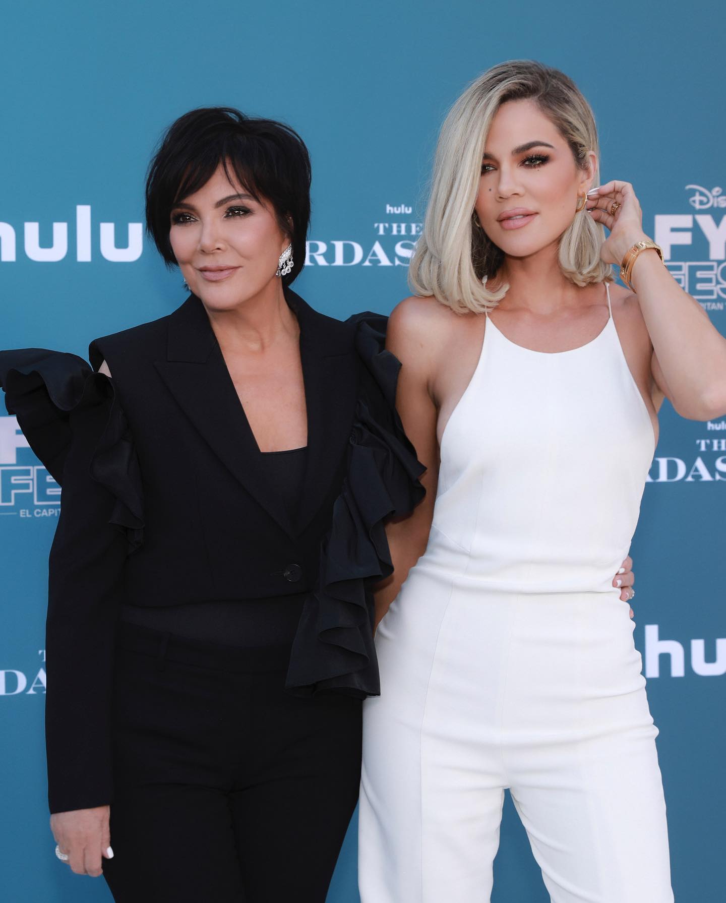 Khloe Kardashian seen in White Dress during The Kardashians on Hulu, June 2022 3