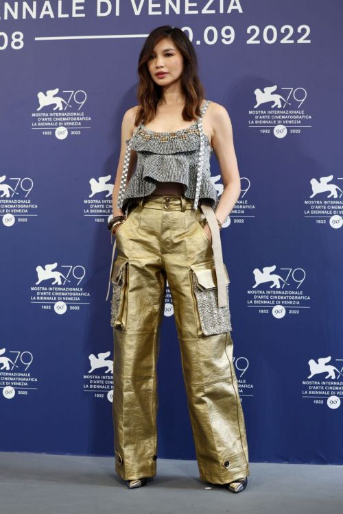 Gemma Chan in Louis Vuitton Outfit by Nicolas at Venice International Film Festival