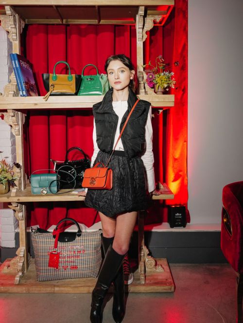 Natalia Dyer attends Longchamp Launch Event in New York 2