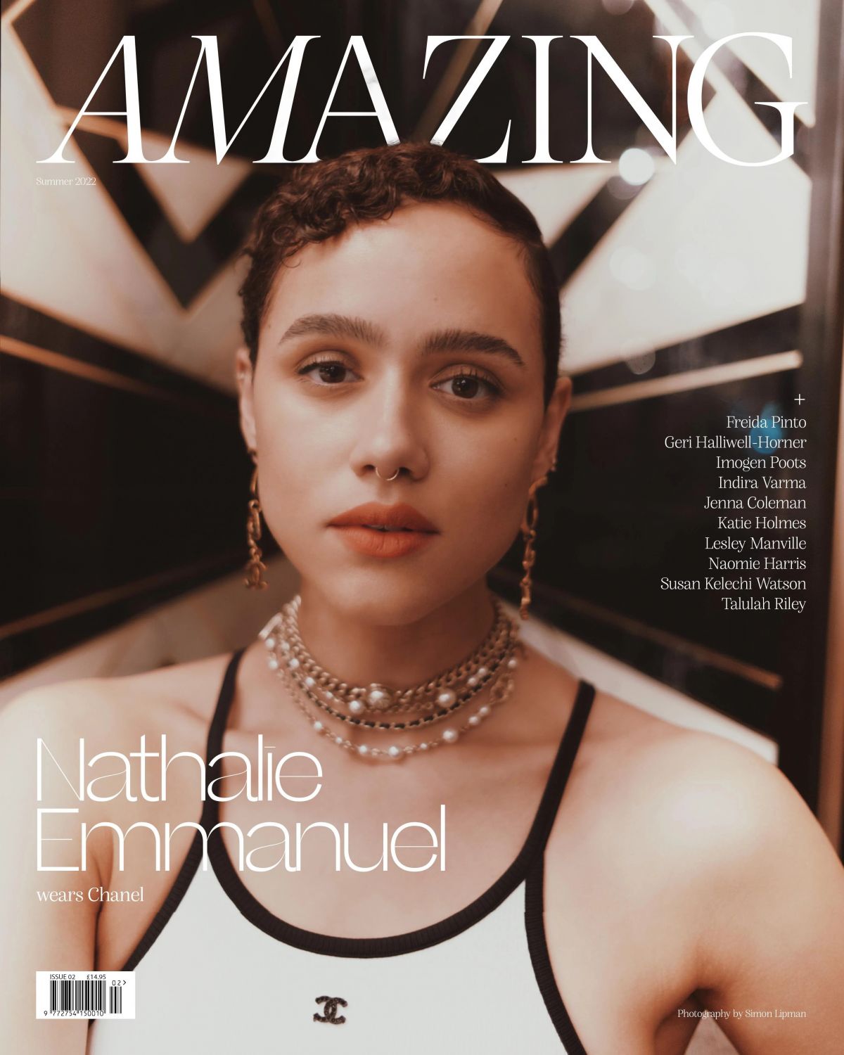 Nathalie Emmanuel Poses for Amazing Magazine, Summer 2022