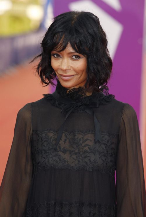 Thandiwe Newton seen in Black Dress at 47th Deauville American Film Festival 3