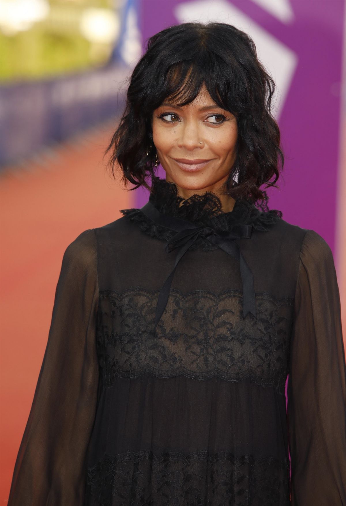 Thandiwe Newton seen in Black Dress at 47th Deauville American Film Festival 4
