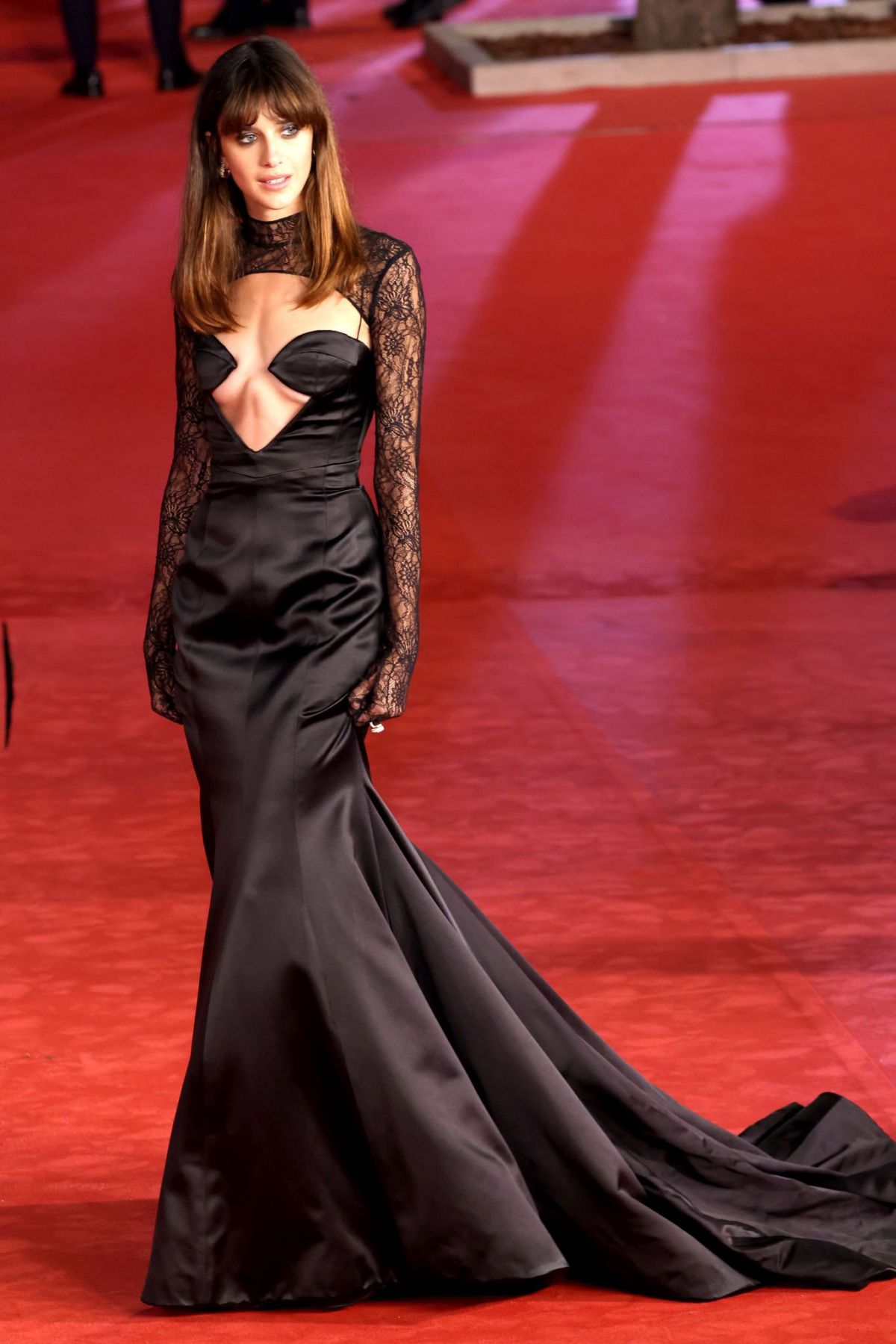 Benedetta Porcaroli in Black Dress at Il Colibri Premiere at 17th Rome Film Festival, Oct 2022