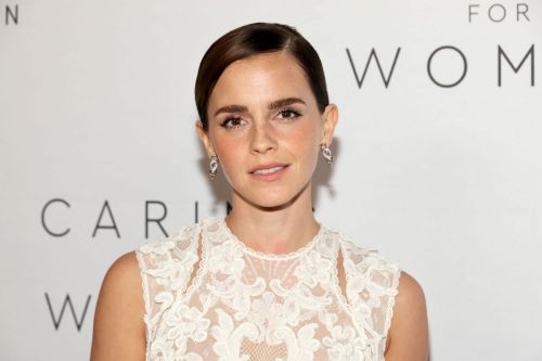 Emma Watson attends Caring for Women Dinner in White Floral Dress in New York, Sep 2022 8