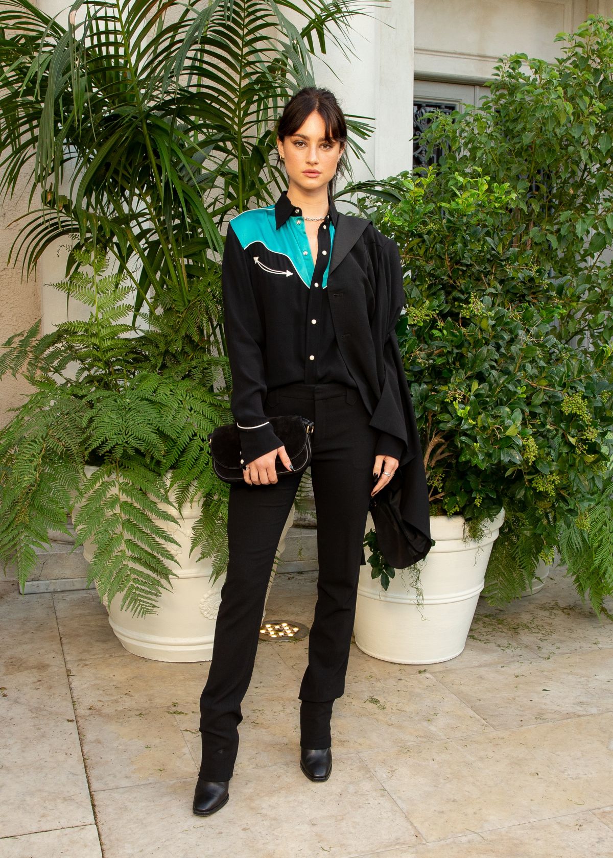 Grace Van Patten attends Ralph Lauren SS23 Runway Show in San Marino, California, Oct 2022