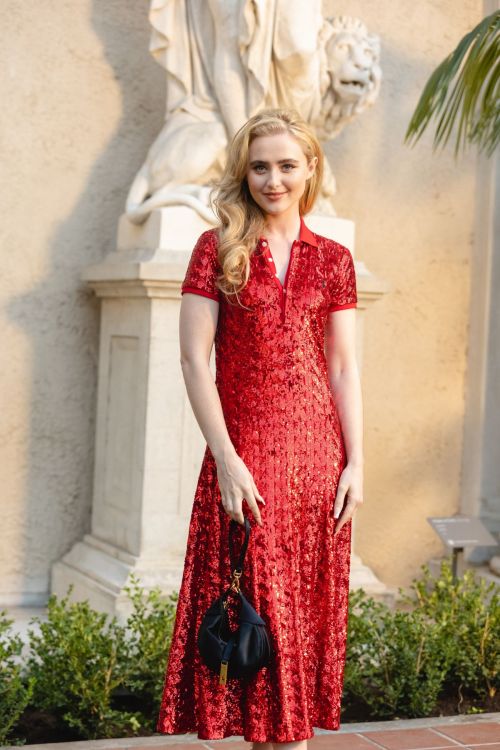 Kathryn Newton in Red Dress at Ralph Lauren SS23 Runway Show in California, Oct 2022 8