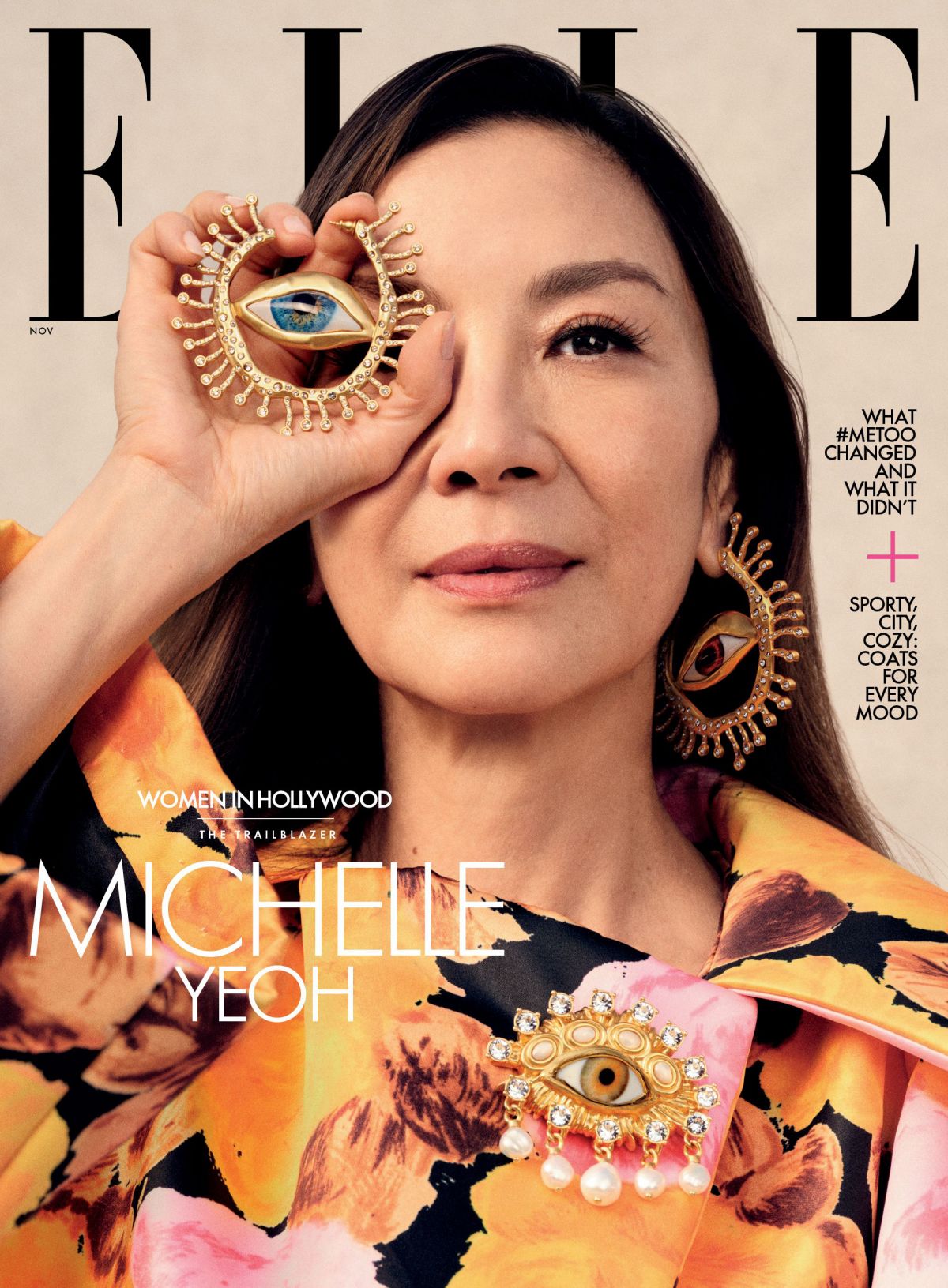 Michelle Yeoh Photoshoot in Elle Magazine The Women in Hollywood Issue, November 2022