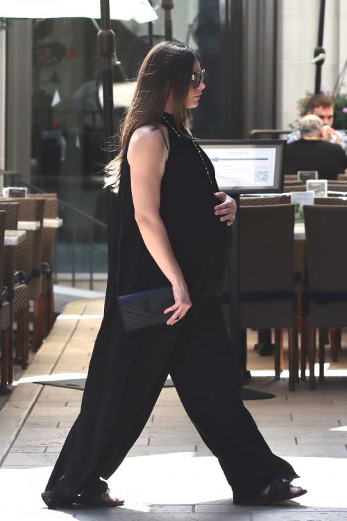 Pregnant Ashley Greene seen in Black Dress During Shopping at Tiffany & Co in Beverly Hills, Sep 2022 1