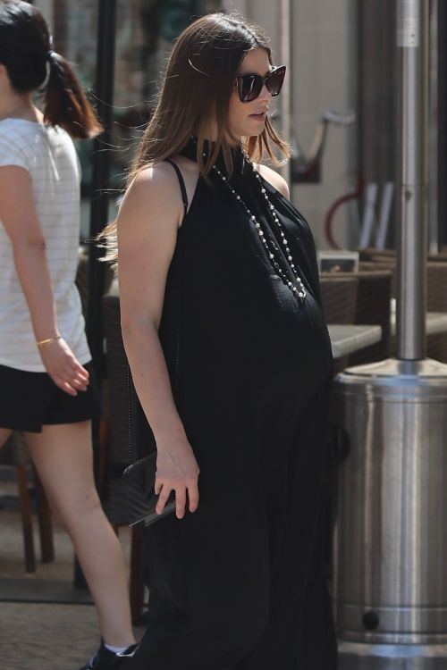 Pregnant Ashley Greene seen in Black Dress During Shopping at Tiffany & Co in Beverly Hills, Sep 2022 2