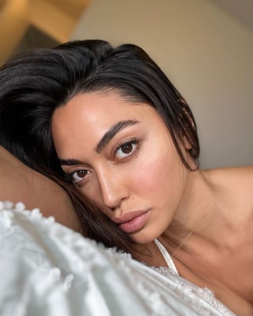 Ambra Gutierrez seen in Intimissimi White Color Lingerie during photoshoot in New York 4
