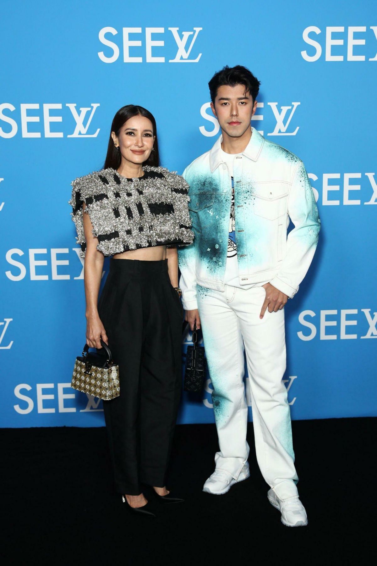Ann Thongprasom and Naphat Siangsomboon at Louis Vuitton SEE LV Exhibition Opening in Sydney