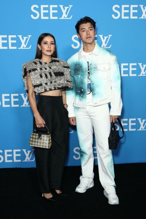 Ann Thongprasom and Naphat Siangsomboon at Louis Vuitton SEE LV Exhibition Opening in Sydney 1