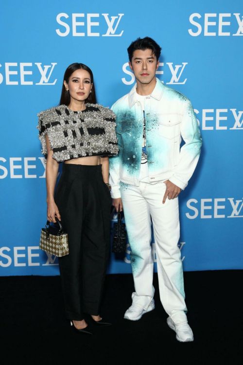 Ann Thongprasom and Naphat Siangsomboon at Louis Vuitton SEE LV Exhibition Opening in Sydney 2