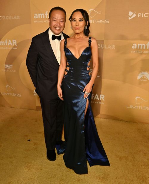 Christine and Gabriel Chiu attends amfAR Gala Los Angeles 2022 in West Hollywood