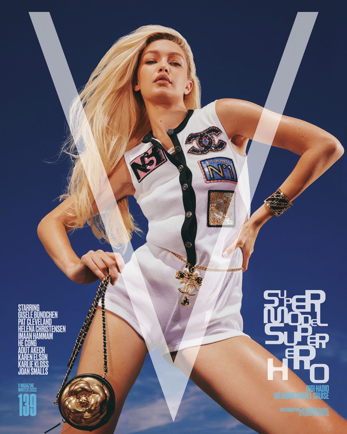 Gigi Hadid Photo Shoot for V Magazine #139, Winter 2022