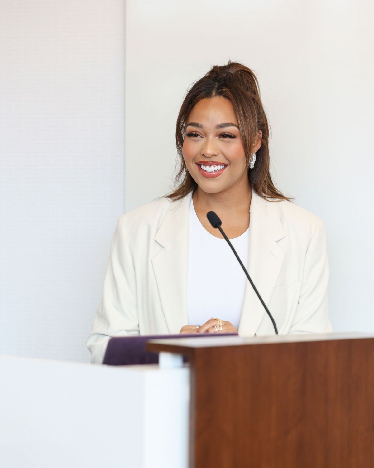 Jordyn Woods attends Brunchin with Black Girl Sunscreen Conference in Los Angeles, Sep 2022