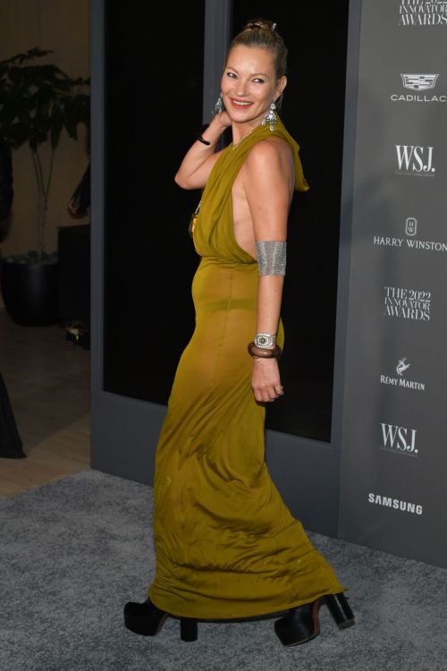 Kate Moss seen in Transparent Dress at WSJ Magazine 2022 Innovator Awards in New York, Nov 2022 1