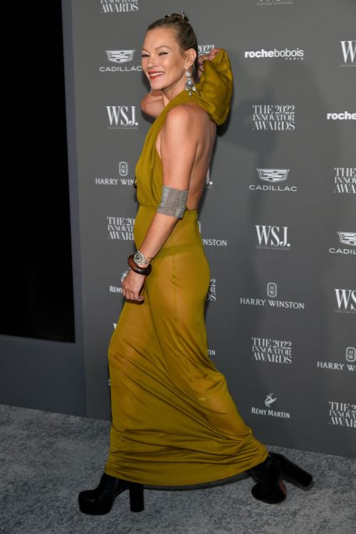 Kate Moss seen in Transparent Dress at WSJ Magazine 2022 Innovator Awards in New York, Nov 2022 4