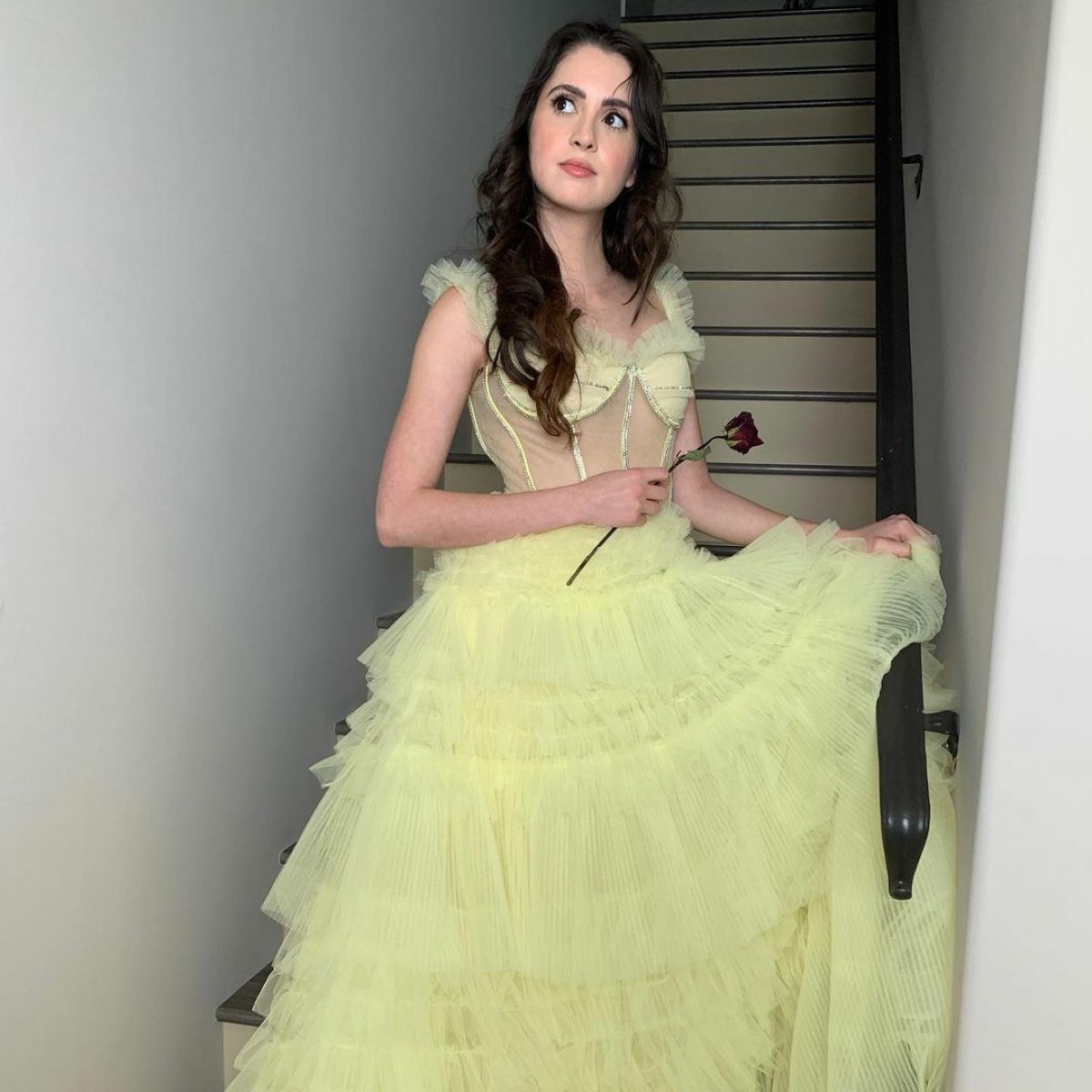 Laura Marano seen in Light Green Stylish Dress in Instagram Photos, Nov 2022