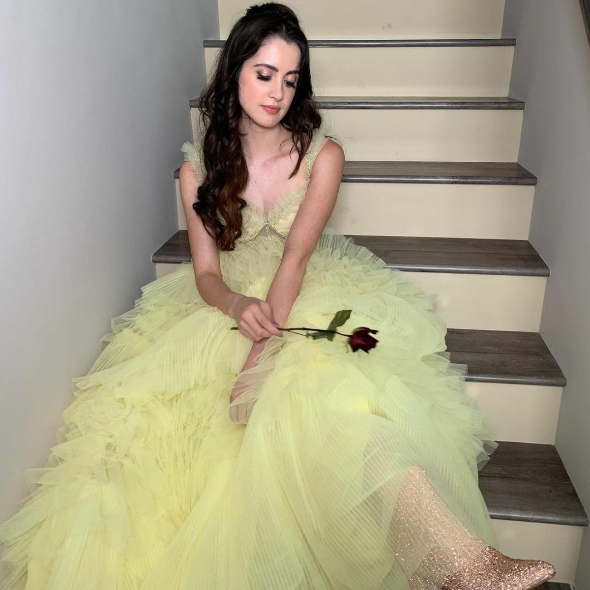 Laura Marano seen in Light Green Stylish Dress in Instagram Photos, Nov 2022