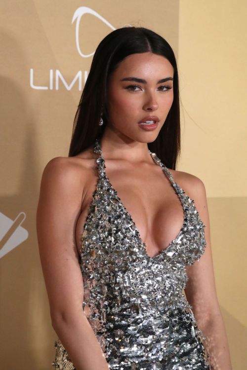 Madison Beer seen in Silver Sequin Dress at amfAR Gala Los Angeles 2022 in West Hollywood 9