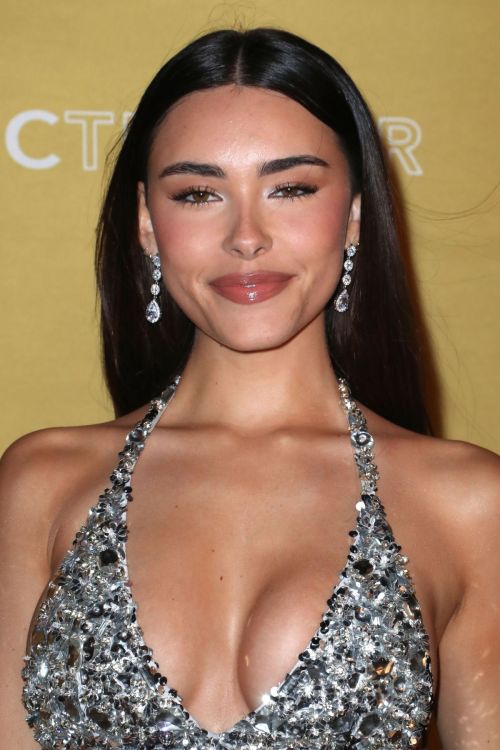 Madison Beer seen in Silver Sequin Dress at amfAR Gala Los Angeles 2022 in West Hollywood 4
