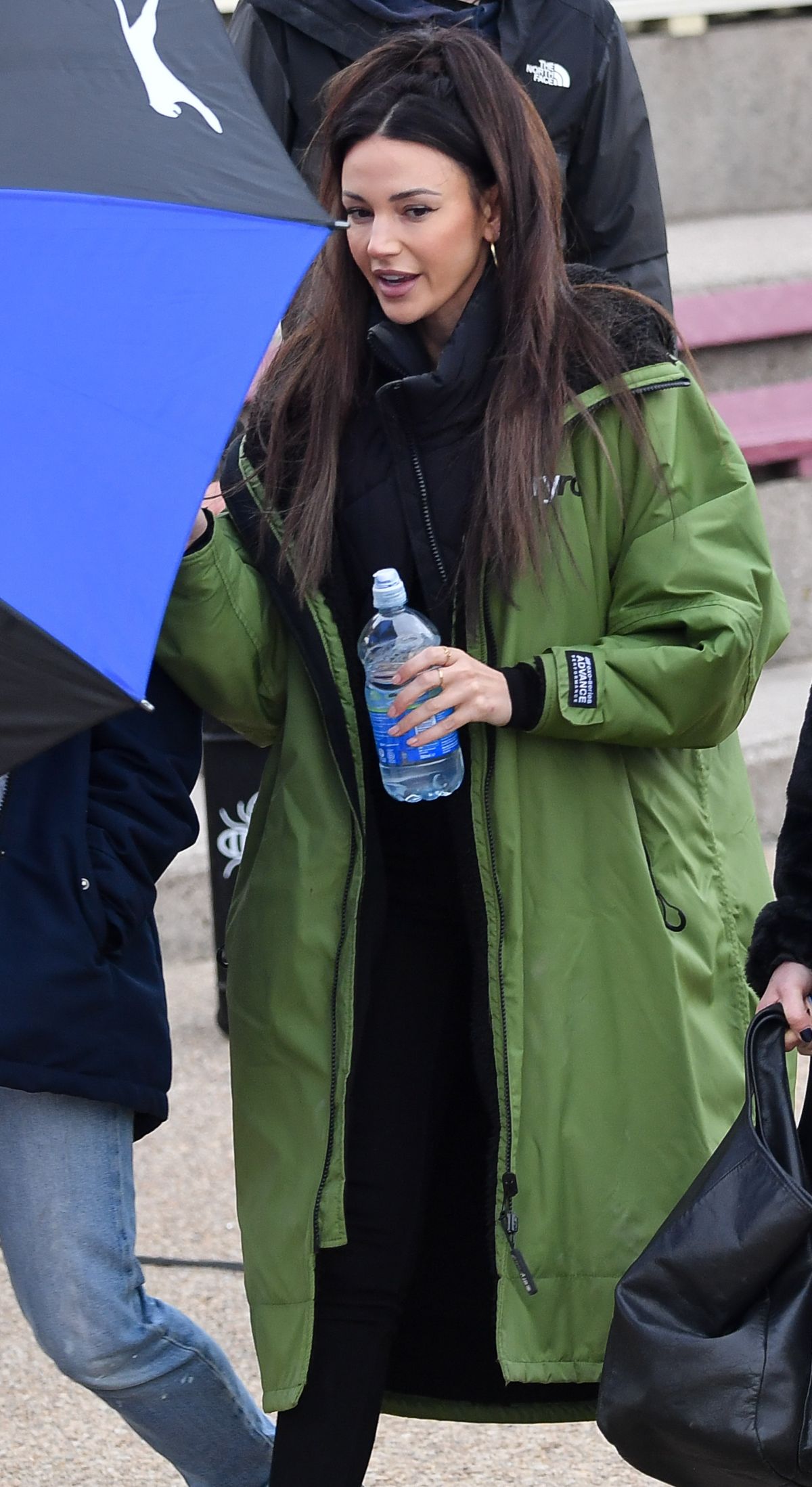 Michelle Keegan seen on the Set of Brassic in Blackpool, Nov 2022