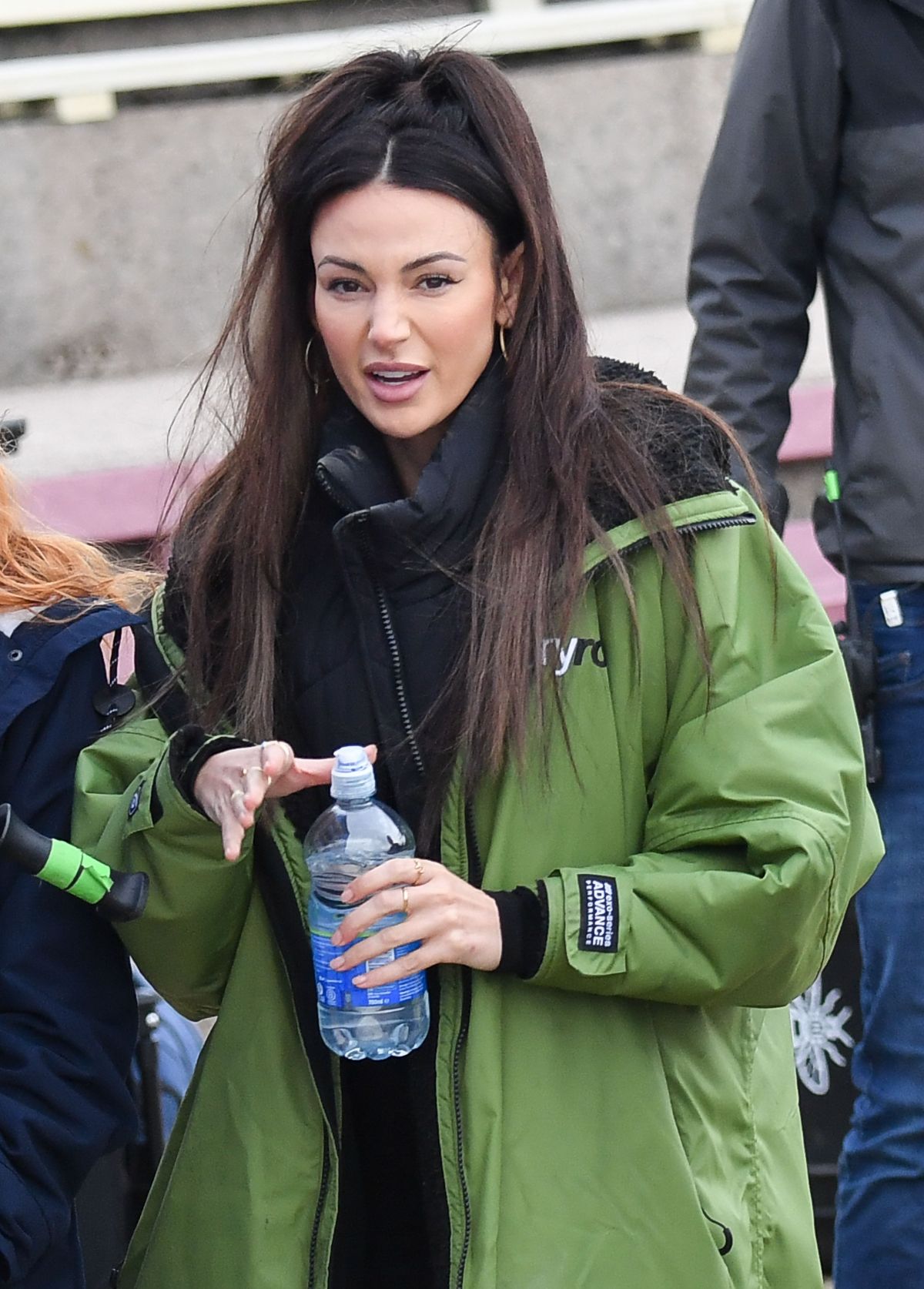 Michelle Keegan seen on the Set of Brassic in Blackpool, Nov 2022