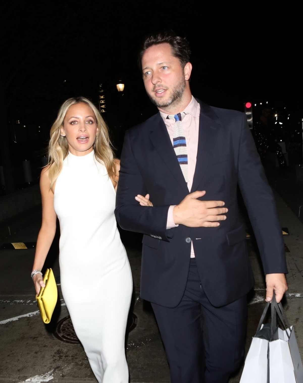 Nicole Richie and Joel Madden After Leaves Tom Ford Show at New York Fashion Week, Sep 2022