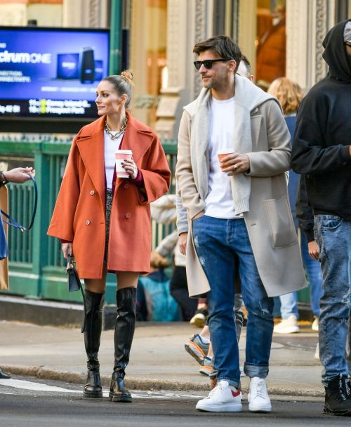 Olivia Palermo and Johannes Huebl Day Out for Enjoy Coffee in New York, Nov 2022 1