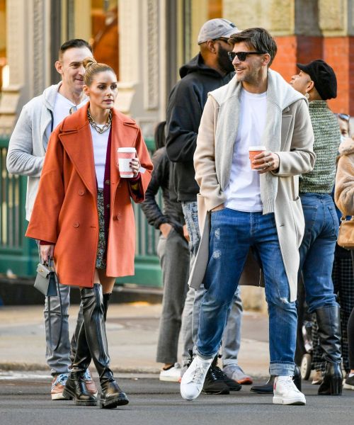 Olivia Palermo and Johannes Huebl Day Out for Enjoy Coffee in New York, Nov 2022 5