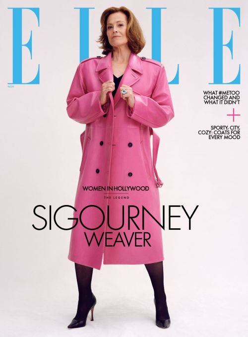 Sigourney Weaver Poses for Elle The Women in Hollywood Issue, November 2022