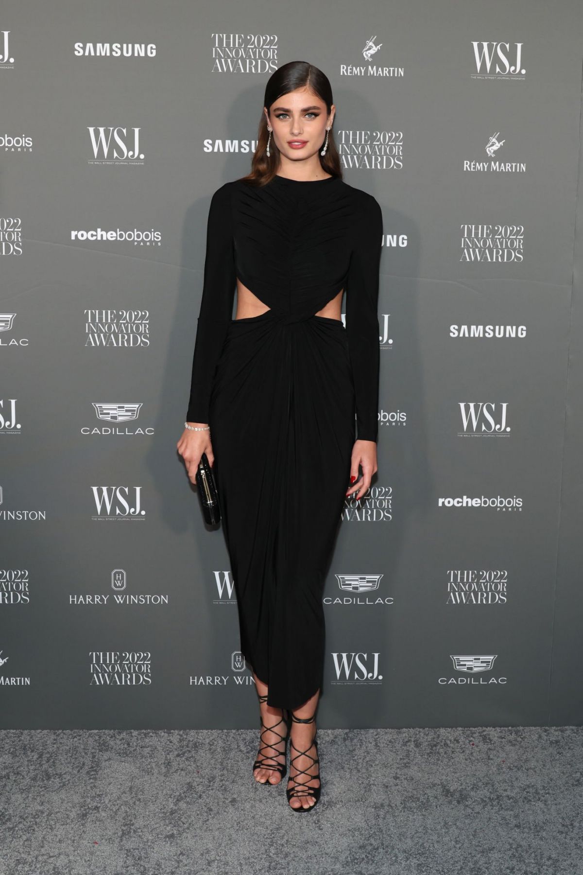 Taylor Hill in Black Dress at WSJ Magazine 2022 Innovator Awards in New York, Nov 2022