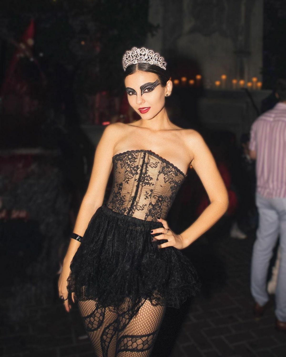 Victoria Justice in 2022 Halloween Costume in Los Angeles, California