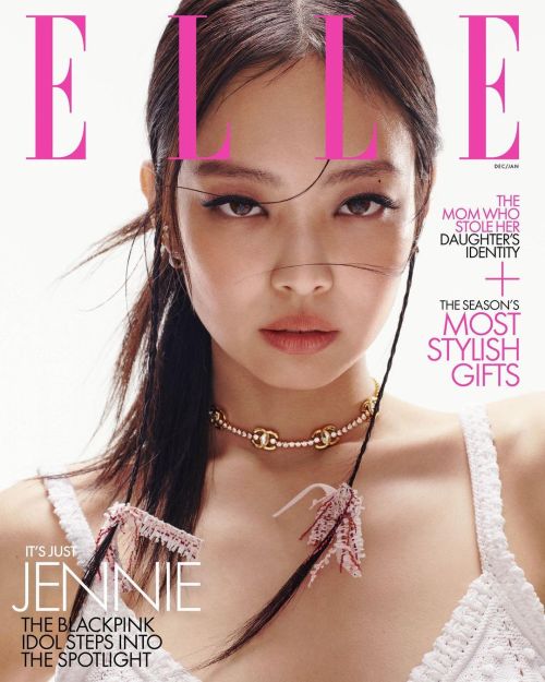 Jennie Ruby Jane Poses for Elle Magazine during Photo Shoot, Dec/Jan 2023 5