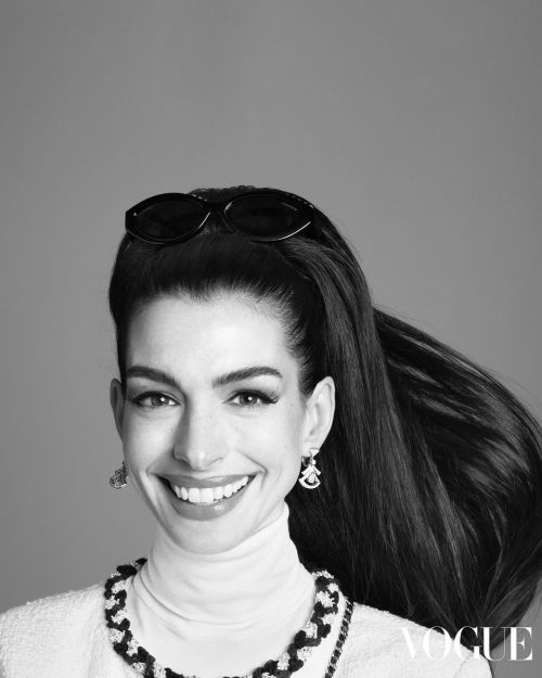 Anne Hathaway Cover Photo Shoot for Vogue Hong Kong Magazine, Oct 2022