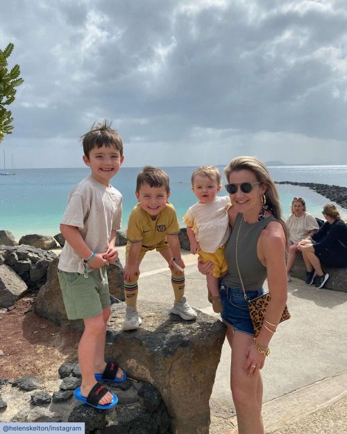 Helen Skelton flashes her figure in animal print bikini on the beach in Lanzarote 2
